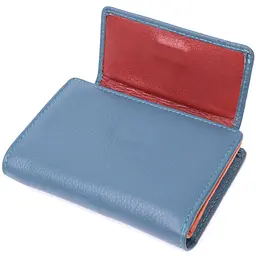 Цікавий гаманець для жінок із натуральної шкіри ST Leather 22504 бірюзовий - мініатюра 5