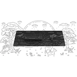 Ігрова поверхня Dark Project Terra Nostra XL Black (DPMP_NOSTRA_BLACK_XL) [151424] - мініатюра 9