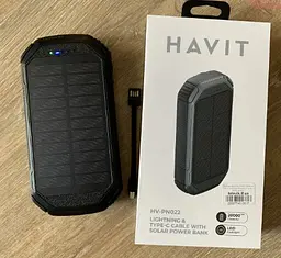Зовнішній акумулятор Havit HV-PN022 20000mAh Solar (Black) - мініатюра 7