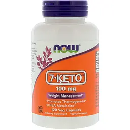 7 кето DHEA, 7-Keto, 100 мг, 120 капсул Now Foods vit0002235