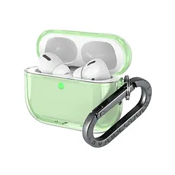 Чохол для навушників Apple AirPods Pro 3, зелений, Air, термополіуретан (TPU), протиударний, захист від подряпин, пилу і ударів, футляр з карабіном для кріплення, точні вирізи для доступу до роз"ємів, ArmorStandart (ARM88305) - мініатюра 2