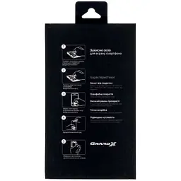 Скло захисне Grand-X Apple iPhone 12 Pro Max 9D black (AIP12PRM9D) - мініатюра 3