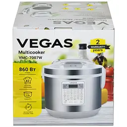 Універсальна мультиварка Vegas VMC-7007W 5 л 42 програми з антипригарним покриттям - мініатюра 4