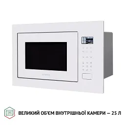 Повновбудована мікрохвильова піч Perfelli BM 255S GLW - мініатюра 9