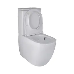 Унітаз-компакт Qtap Robin Ultra Quiet безободковий з сидінням Soft-close QT13222128AUQ1W, Білий - мініатюра 5