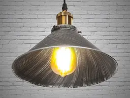 Світильник підвісний Diasha 6855-260-BK-SV Loft, E27, 40W, чорний метал, сучасний стиль, регульована висота, IP20 - мініатюра 4