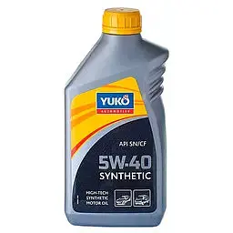 Автомобільна моторна олива YUKO SYNTHETIC 5W-40 1л - мініатюра 2