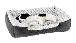 Лежак для собак і котів Ferplast Sweetie 90 зі штучним хутром сірий 91x72 x19 см 81064799 - мініатюра 4