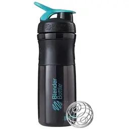 Шейкер спортивний BlenderBottle SportMixer Flip 28oz/820 мл Black/Teal (SM 28oz Black/Teal)