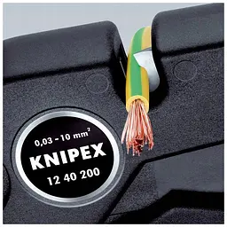 Стрипер самоналаштовуваний для видалення ізоляції, 3,0-10,0мм² 200мм KNIPEX (12 40 200) 2024 - мініатюра 5