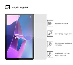 Захисне скло для планшета Lenovo Tab P11 Pro (2nd Gen), Glass.CR, загартоване скло 9H, 2.5D, повне проклеювання, з олеофобним покриттям, проста установка та сумісність з чохлами всіх типів (Case friendly), ArmorStandart (ARM64124) - мініатюра 2