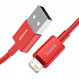 Кабель Baseus Superior Series Fast Charging Cable USB to Lightning 2,4A 1m CALYS-A09 Red - мініатюра 2