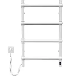 Електрична рушникосушка Navin Retro 500x800 Sensor ліва, білий оксамит 10-012033-4860, Білий матовий, Ліве, Електронний - мініатюра 2