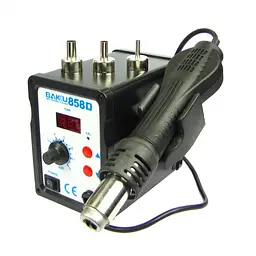 Паяльна станція Baku BK858D, фен із цифровим блоком регулювання (220V, 700W) - мініатюра 2