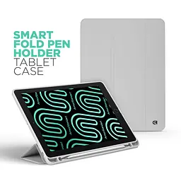 Чохол-книжка для планшета Apple iPad Air 11 (2024)/Air 11 (2025)/Air 11 (2026), Smart Fold Pen, сірий, 11 дюймів, з екошкіри + TPU, з магнітною застібкою, підставкою, тримачем під стилус, протиударний, з функцією Wake/Sleep, ArmorStandart (ARM78123) - мініатюра 3