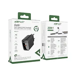 Зарядний пристрій Acefast USB-C 20W + Type-C cable A82 Fast Charger Black (6974316280057) - мініатюра 6