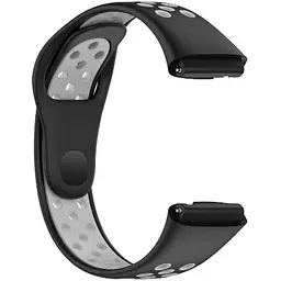 Ремінець DK для Xiaomi Redmi Watch 3 Active / 3 Lite Silicone Sport Band Nike (black / grey) - мініатюра 2