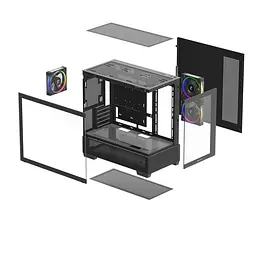 Корпус DeepCool CG380 3F Black (R-CG380-BKAGM3-G) без БЖ - мініатюра 3