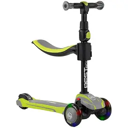 Самокат дитячий Best Scooter 27х58 см Сіро-жовтий 000254886