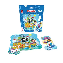 Пазли Vladi Toys 2 в 1 Пираты, з міні-грою, 49 елементів (RK1140-04) - мініатюра 2