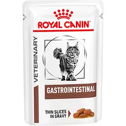 Лікувальний вологий корм для котів Royal Canin Gastrointestinal Feline шматочки в соусі 85 г