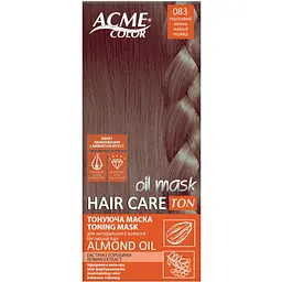 Тонуюча маска для волосся ACME-COLOR Hair Care TON oil mask № 083 Горіховий мокко