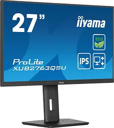 Монітор Iiyama 27" XUB2763QSU-B1 QHD IPS 100Hz (XUB2763QSU-B1) - мініатюра 3