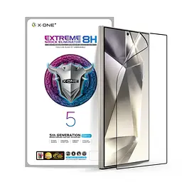 Захисна плівка Samsung S928 Galaxy S24 Ultra з чорною рамкою, протиударна, 8H, Extreme Shock Eliminator, 5th Generation X-One