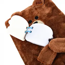 Блокнот пухнастий Yes Line Friends Brown А6 80 аркушів (151745) - мініатюра 2