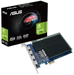 Відеокарта GeForce GT730, Asus, 2Gb GDDR5, 64-bit, 4xHDMI, 927/5010 MHz, Silent (GT730-4H-SL-2GD5)