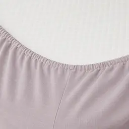 Простирадло на резинці Linen Amalia Льон 120х200 см помаранчево-рожеве (2200008248963) - мініатюра 2