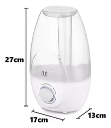 Ультразвуковий зволожувач повітря на 2.1 л із регулятором Ultrasonic Humidifier HD-2107 - мініатюра 7