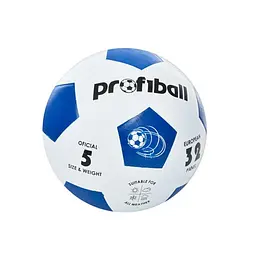 Футбольний м'яч Profiball 5 гума Синій (SI-344-S-115)