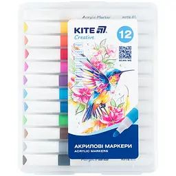 Маркери акрилові Kite Creative Jumbo 12 шт. (K-1290)