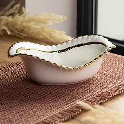 Салатниця порцелянова Sofia Gold 25 см Yiwu AP-23 - мініатюра 2