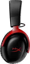 Навушники HyperX бездротові ігрові Cloud III Wireless USB-A/USB-C чорні червоні (77Z46AA) - мініатюра 4