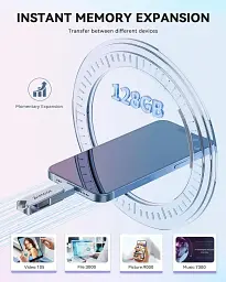 USB-накопичувач LESOGE Apple MFi Certified USB Flash Drive 128 ГБ - мініатюра 5
