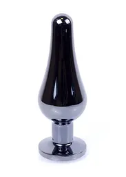 Анальна пробка Jewellery Dark Silver BUTT PLUG Red Boss Series 64-00055 98245 - мініатюра 4