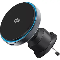 Автотримач із бездротовою зарядкою Proove Titanium Circle Qi2 15W Gray (WHTC15010003) [167449]
