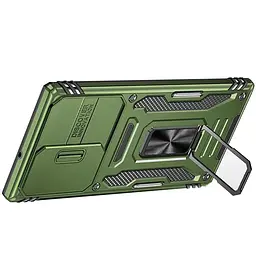 Ударостійкий чохол Camshield Army Ring для Samsung Galaxy S26 Ultra Оливковий / Army Green - мініатюра 3
