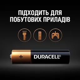 Лужні батарейки мізинчикові Duracell 1.5 V AAA LR03/MN2400, 18 шт. (737056) - мініатюра 4