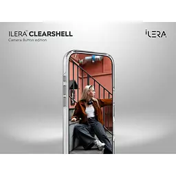 Чохол iLera ClearShell Camera Button with MagSafe для Apple iPhone 17 Transparent (ILHsCLCaB17) [150425] - мініатюра 9