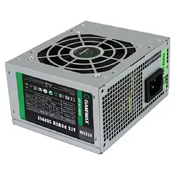 Блок живлення 300 Вт, GameMax ATX-300W SFX, 8 см, 2xMolex/2xSATA/1x4+4-pin/1x20+4-pin