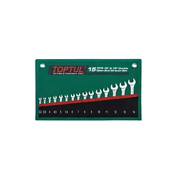 Ключ Toptul ріжковий 15 шт. 3,2-14 мм 15 ° х75 ° (GRAJ1501)