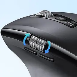 Мишка UGREEN 2.4GHz&BT M751 Ergonomic Contoured-Shape, бездротова, 5000dpi., 5кн., Чорна - мініатюра 8