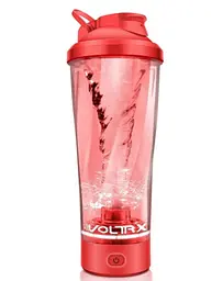 Шейкер спортивний електричний VOLTRX VortexBoost 600 мл Tritan Red (Vortex_Red) - мініатюра 1