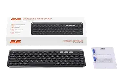 Клавіатура бездротова 2E KS250 Black/Gray (2E-KS250WBK_UA) - мініатюра 2