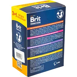 Набір вологих кормів для дорослих котів Brit Premium мікс 4 шт. х 100 г - мініатюра 3
