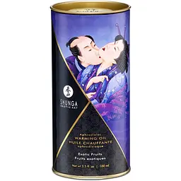 Зігрівальна масажна олія Shunga Aphrodisiac Warming Oil екзотичні фрукти, 100 мл - мініатюра 3