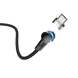 USB Cable Hoco S8 Magnetic MicroUSB Black 1m - мініатюра 4